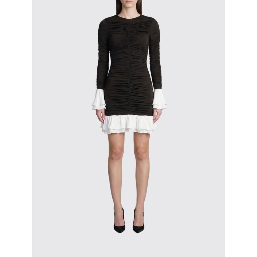 Rotate Women Ruched Cri�Pe Mini Dress Rotate